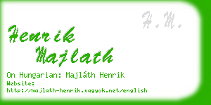 henrik majlath business card